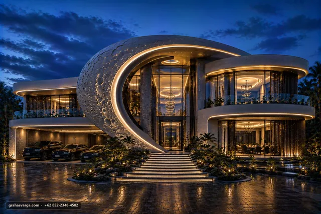 Futuristic Luxury Villa Dhara by Graha Svarga