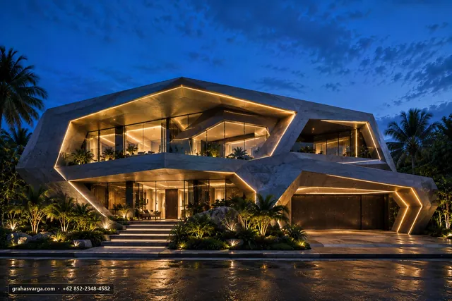Futuristic Luxury Villa Surya by Graha Svarga