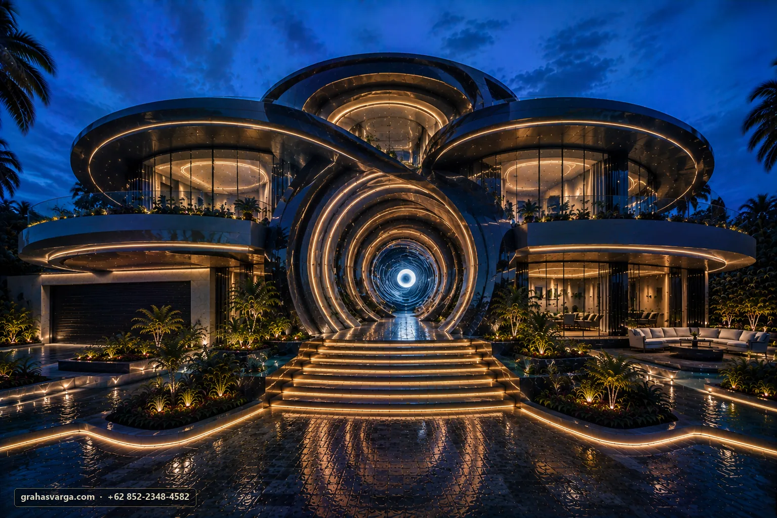 Arsitektur untuk seluruh wilayah Lampung. — Graha Svarga · pandangan 2